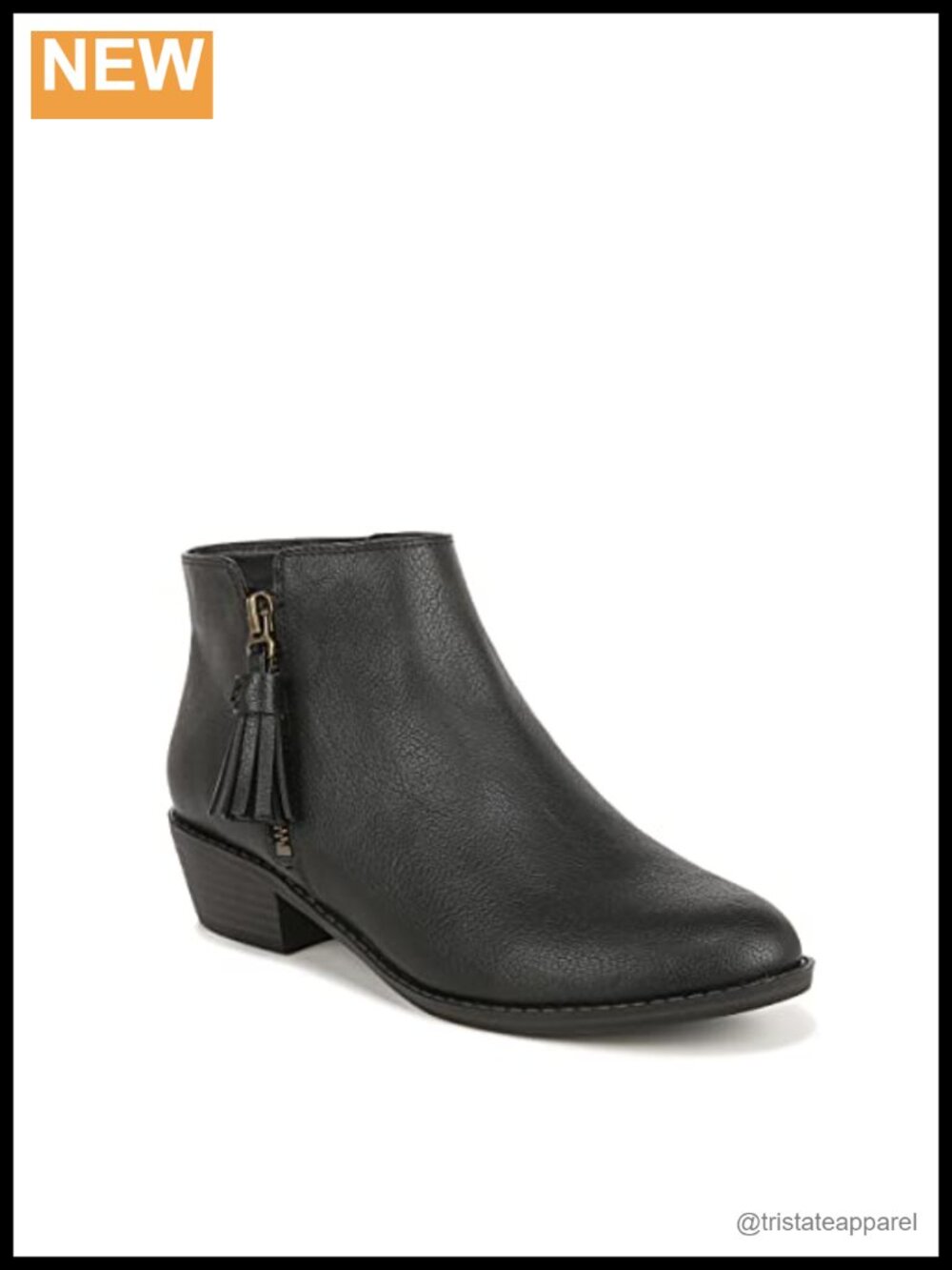 Women's Western Ankle Bootie with Side Zip and Cutout